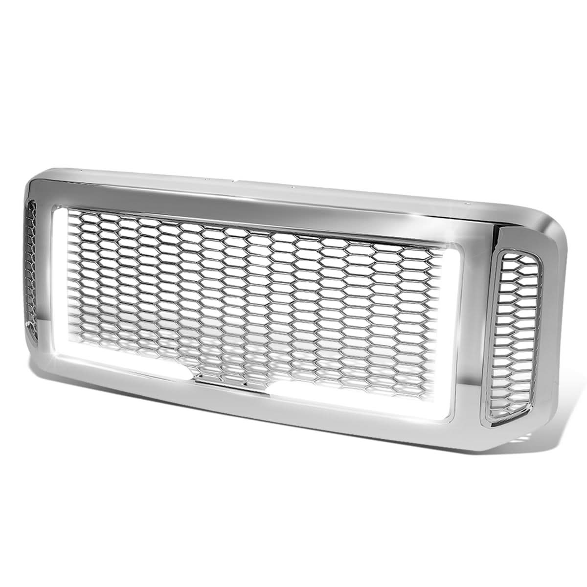 2005-2007 Ford F-250/F-350/F-450/F-550 Honeycomb Grille w/ LED DRL