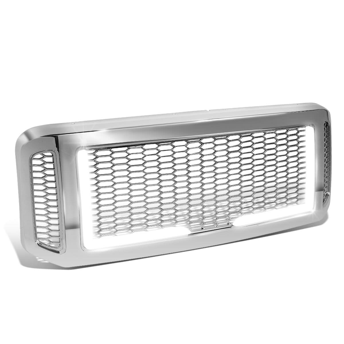 2005-2007 Ford F-250/F-350/F-450/F-550 Honeycomb Grille w/ LED DRL