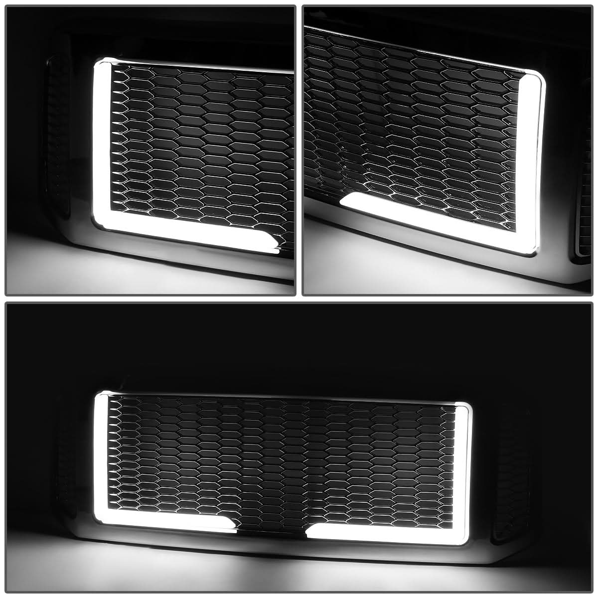 2005-2007 Ford F-250/F-350/F-450/F-550 Honeycomb Grille w/ LED DRL