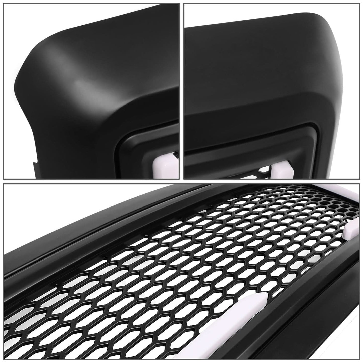 2008-2010 Ford F-250 F-350 F-450 F-550 Honeycomb Mesh Grille w/ LED DRL