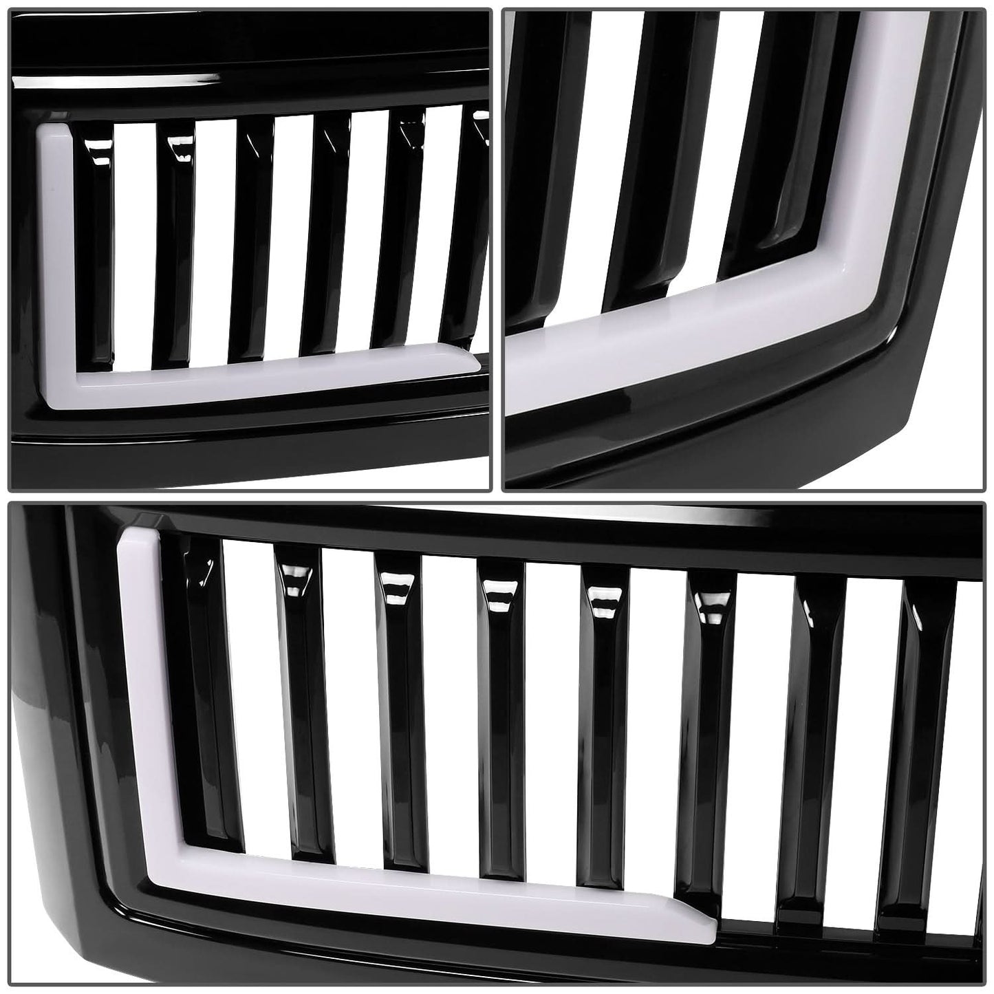 08-10 Ford F-250 F-350 F-450 F-550 Vertical Fence LED DRL Grille