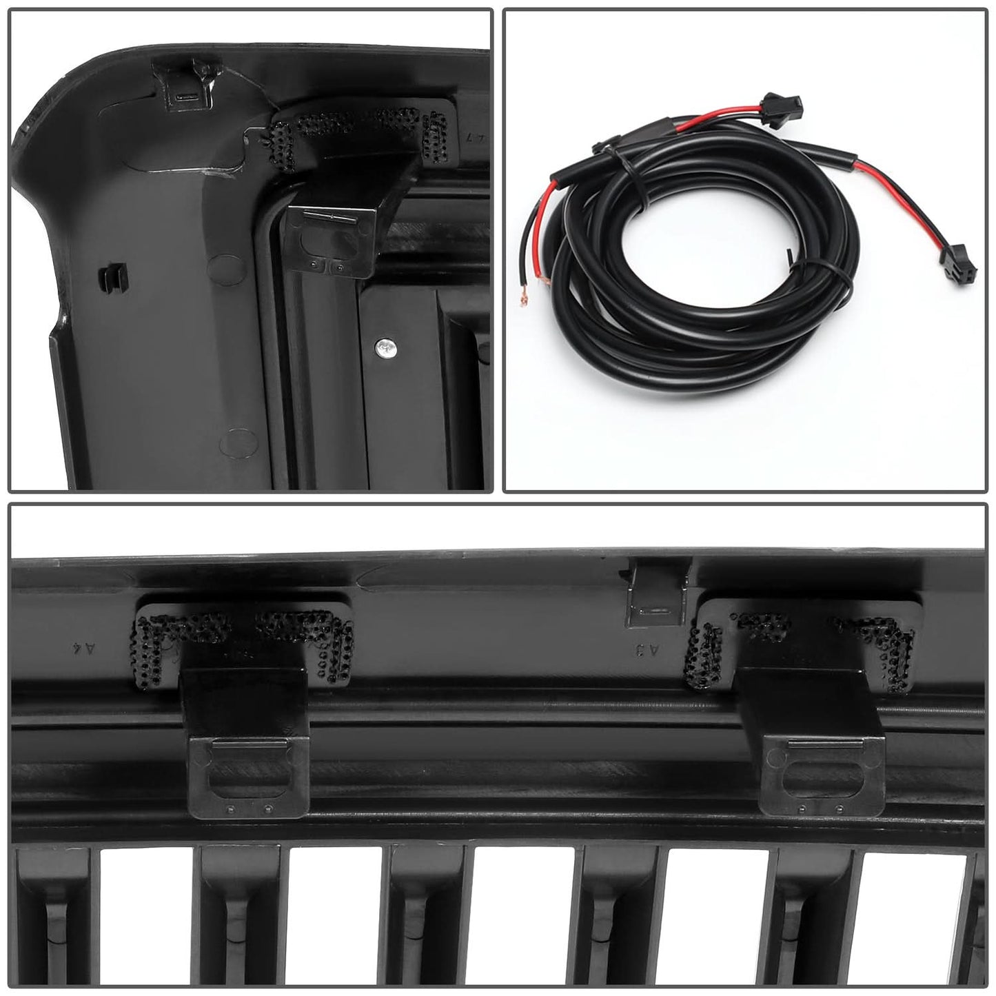 08-10 Ford F-250 F-350 F-450 F-550 Vertical Fence LED DRL Grille