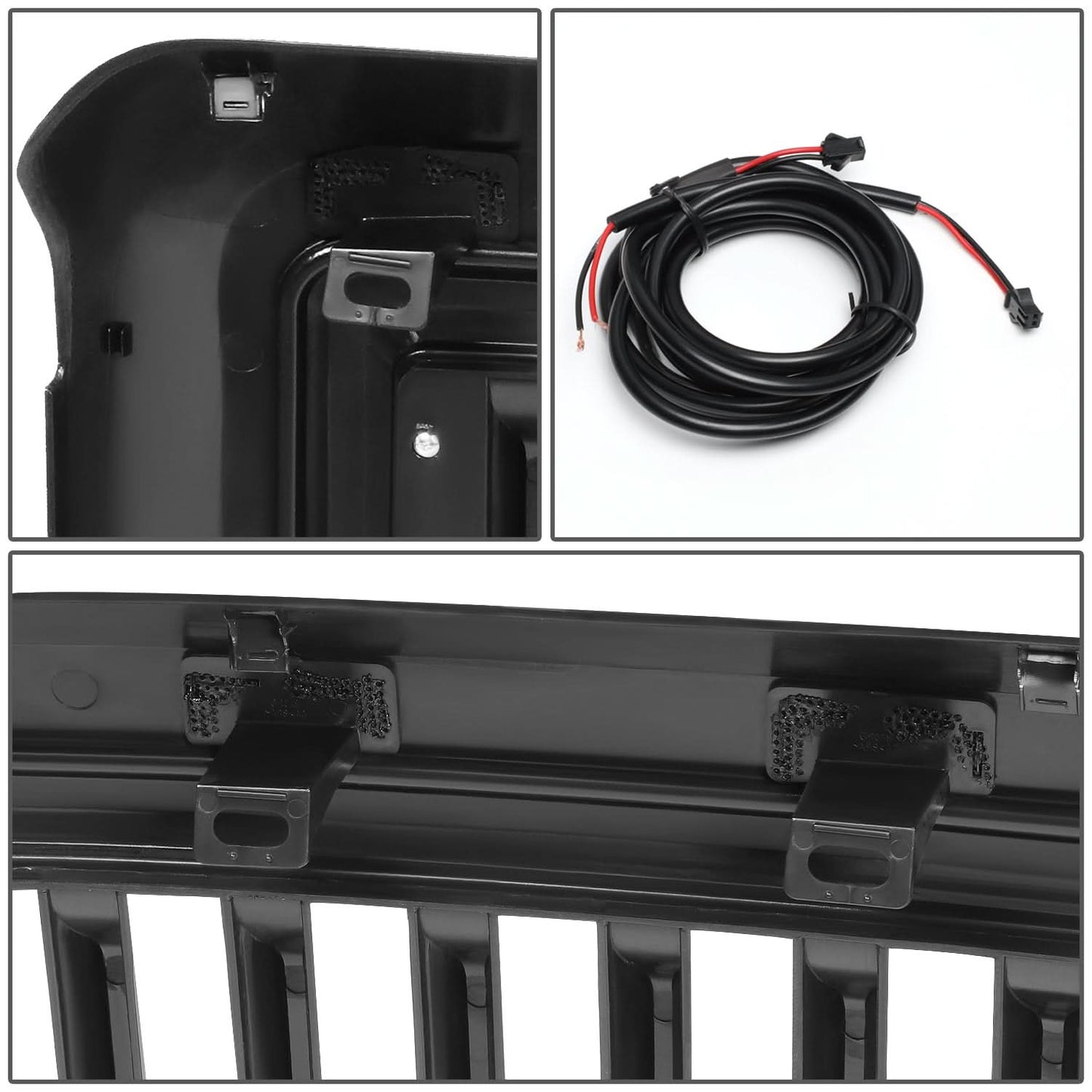 2008-2010 Ford F-250/F-350/F-450/F-550 Vertical Fence Style LED DRL Grille