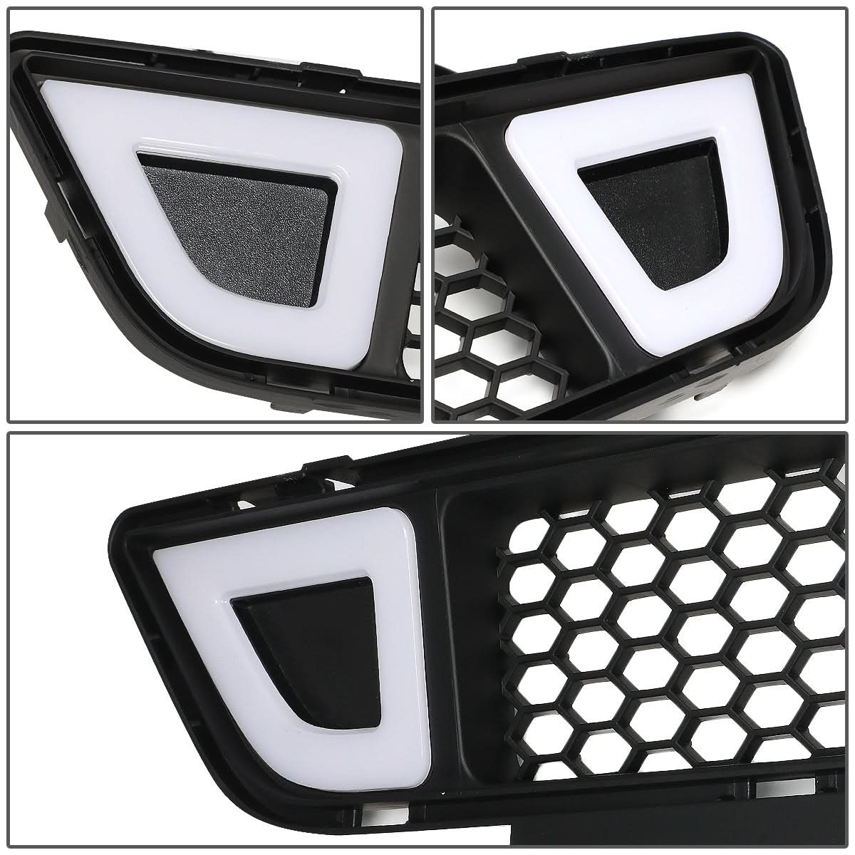 2015-2017 Ford Mustang Honeycomb Front Lower Grille with LED DRL
