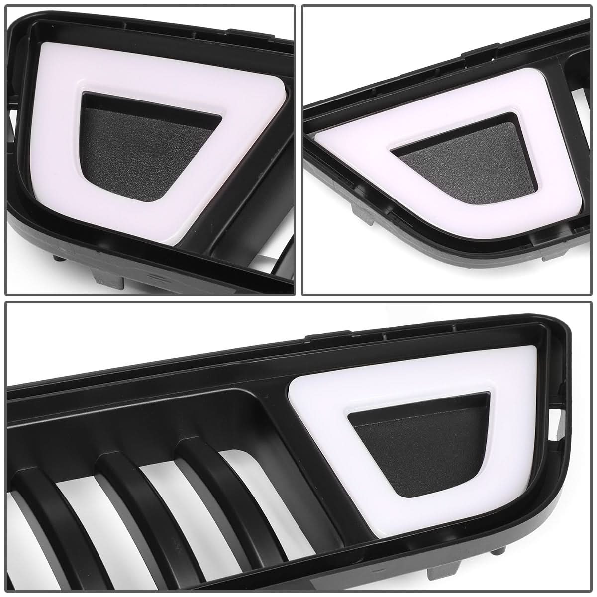 2015-2017 Ford Mustang Vertical Fence Style Front Lower Grille w/ LED DRL