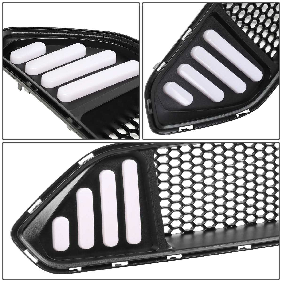 2018-2020 Ford Mustang Honeycomb Front Upper Grille w/ LED DRL