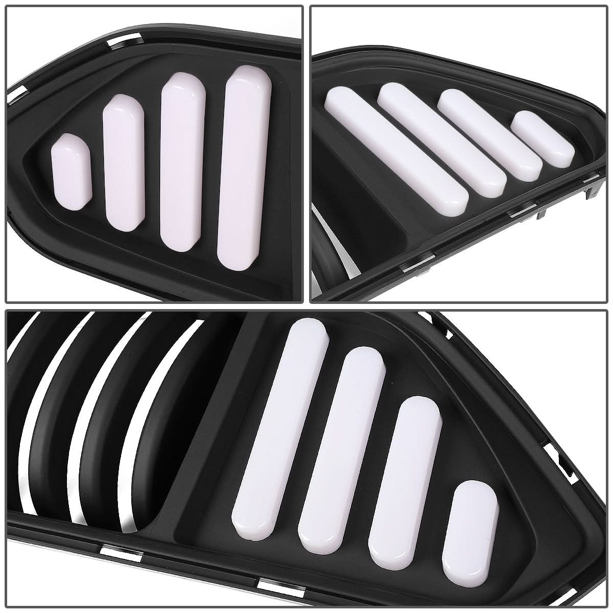 2018-2020 Ford Mustang Vertical Fence Style Front Upper Grille w/ LED DRL