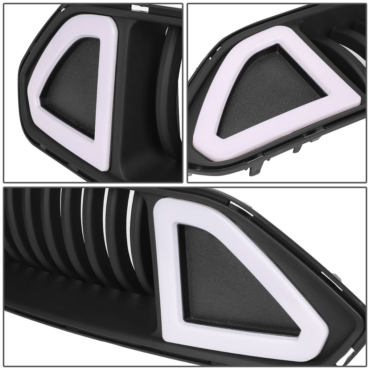2018-2020 Ford Mustang Vertical Fence Style Front Upper Grille w/ LED DRL