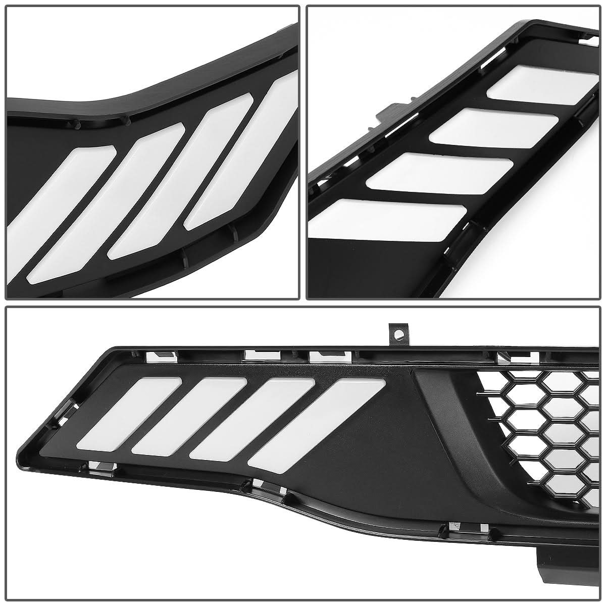 2018-2019 Ford Mustang Honeycomb Front Lower Grille with LED DRL