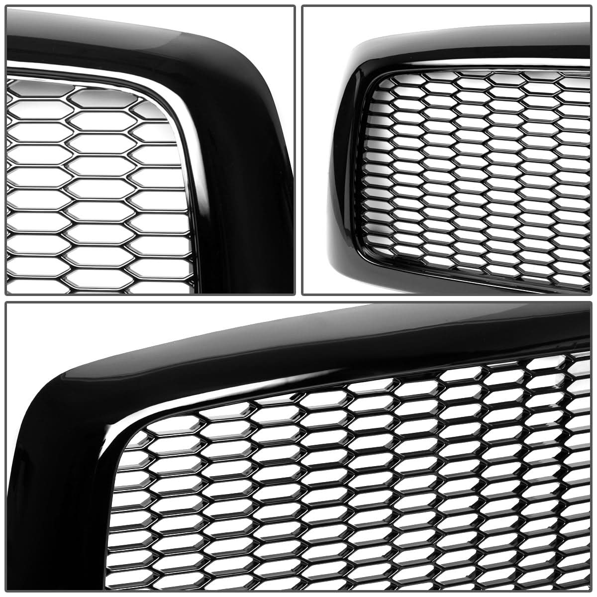 02-05 Dodge Ram 1500 2500 3500 Honeycomb Mesh Grille Black