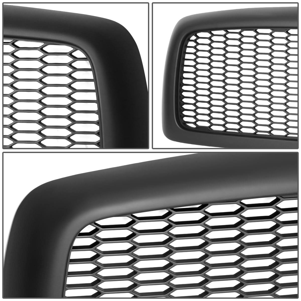 02-05 Dodge Ram 1500/2500/3500 Honeycomb Mesh Grille - Matte Black