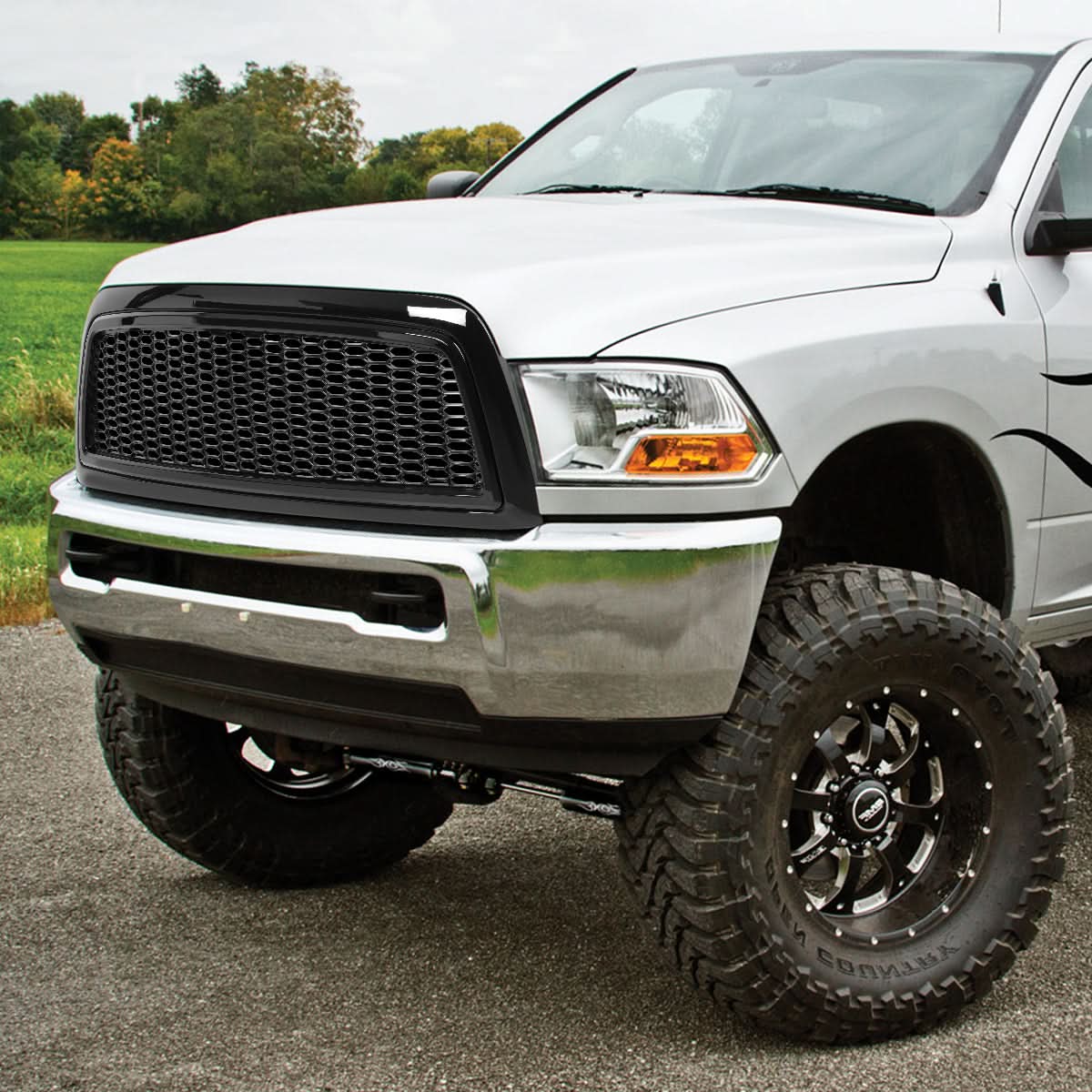 2009-2012 Dodge Ram 1500/2500/3500 Honeycomb Mesh Grille - Black