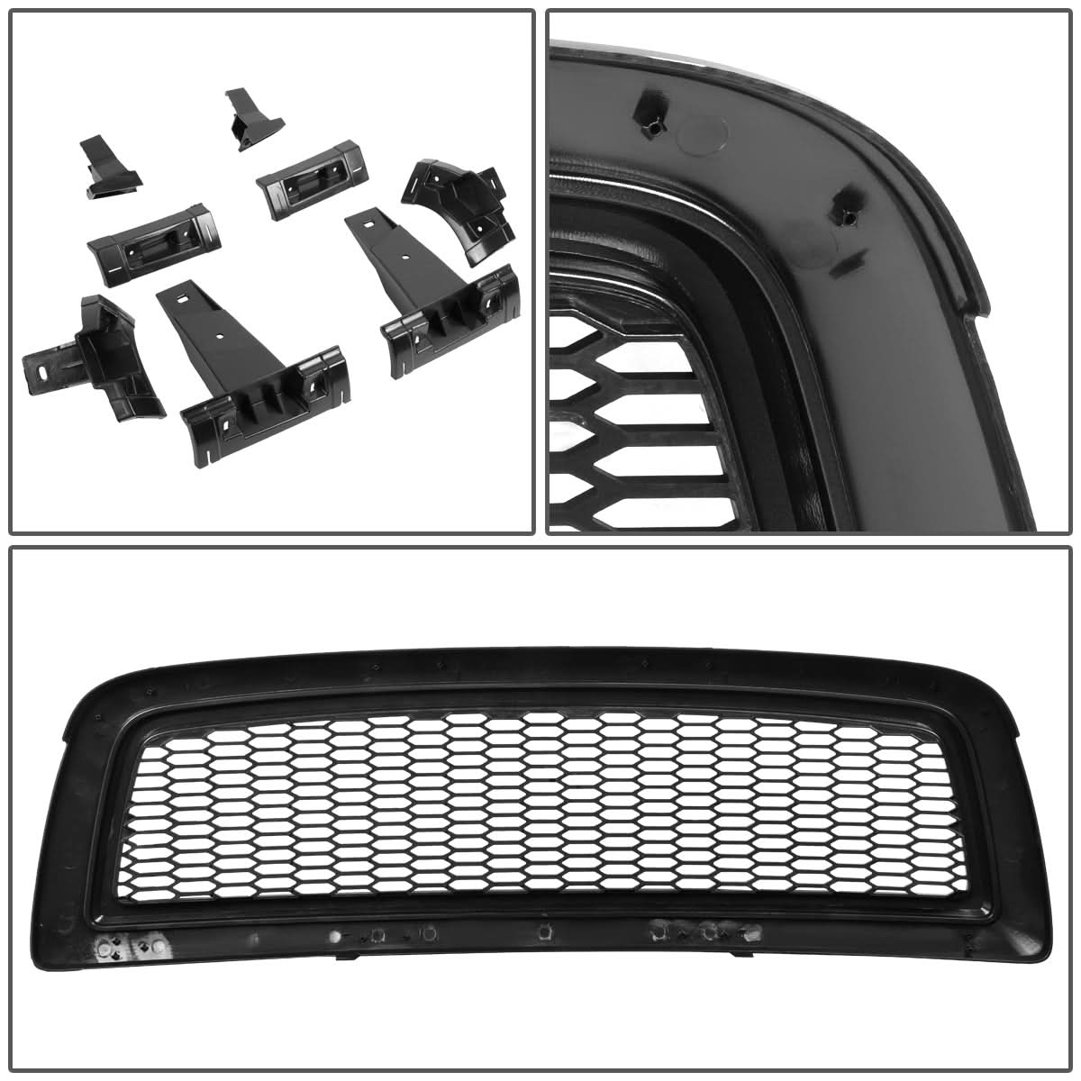 09-12 Dodge Ram 1500/2500/3500 Honeycomb Style Front Grille - Matte Black