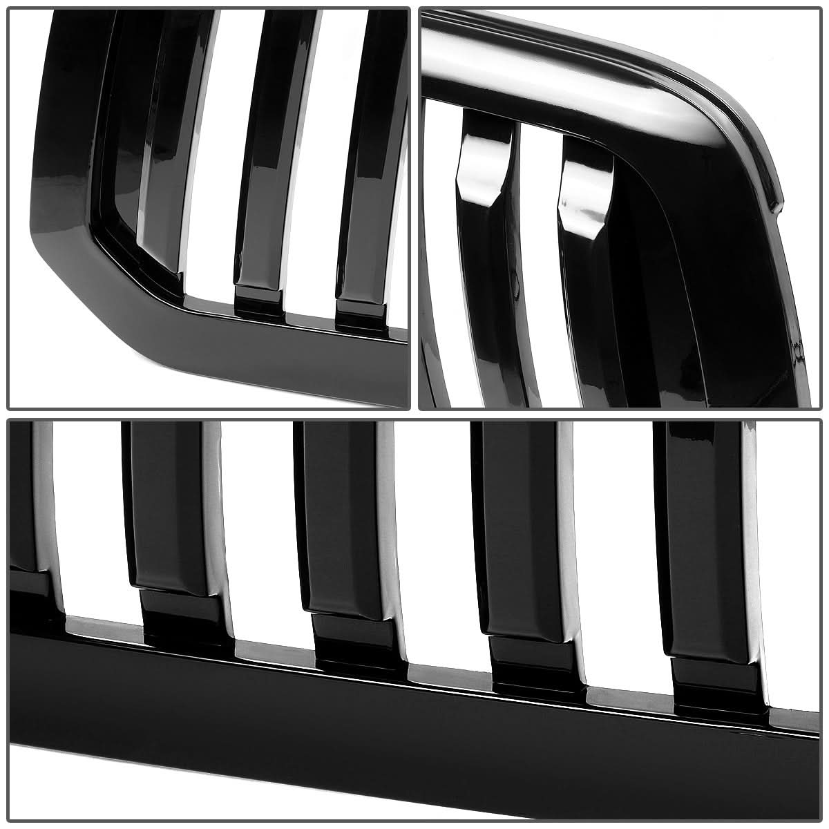 2013-2019 Dodge Ram 1500 Vertical Fence Style Front Grille Black