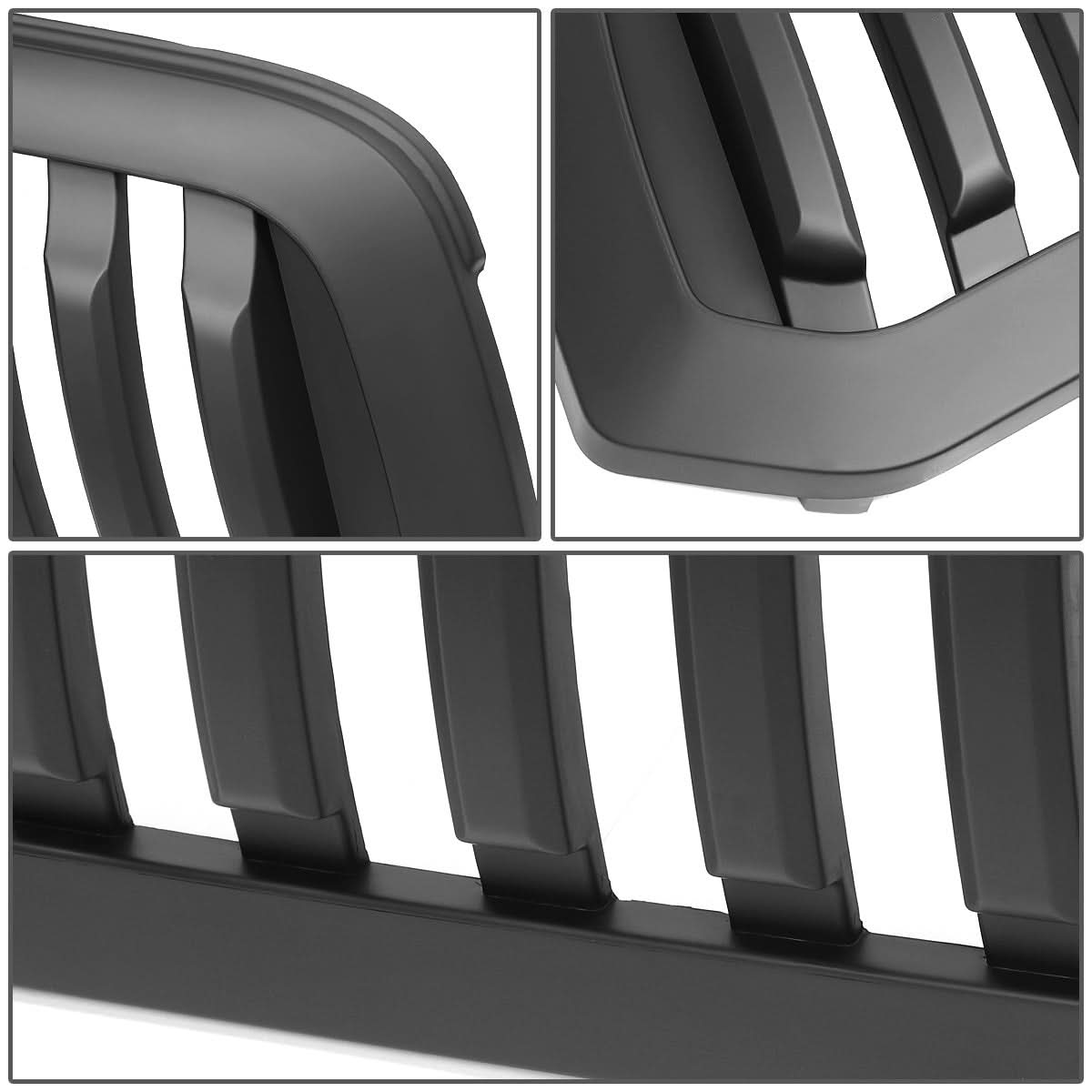 13-18 Dodge Ram 1500 Vertical Fence Style Front Grille Matte Black