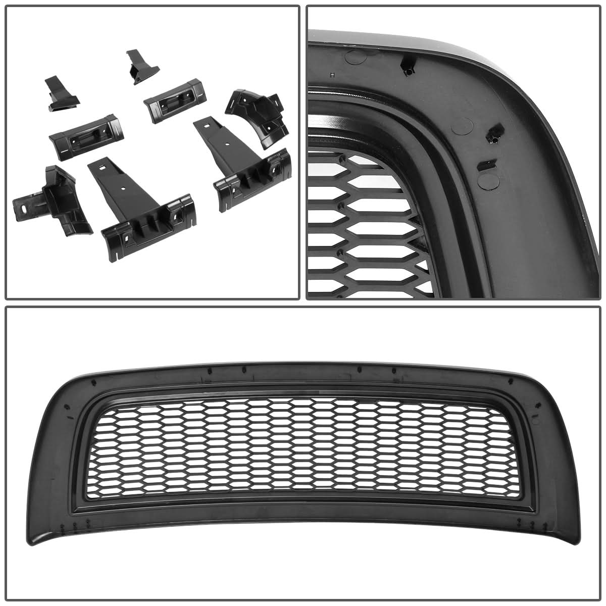 2010-2018 Dodge Ram 2500/3500 Honeycomb Style Grille - Matte Black