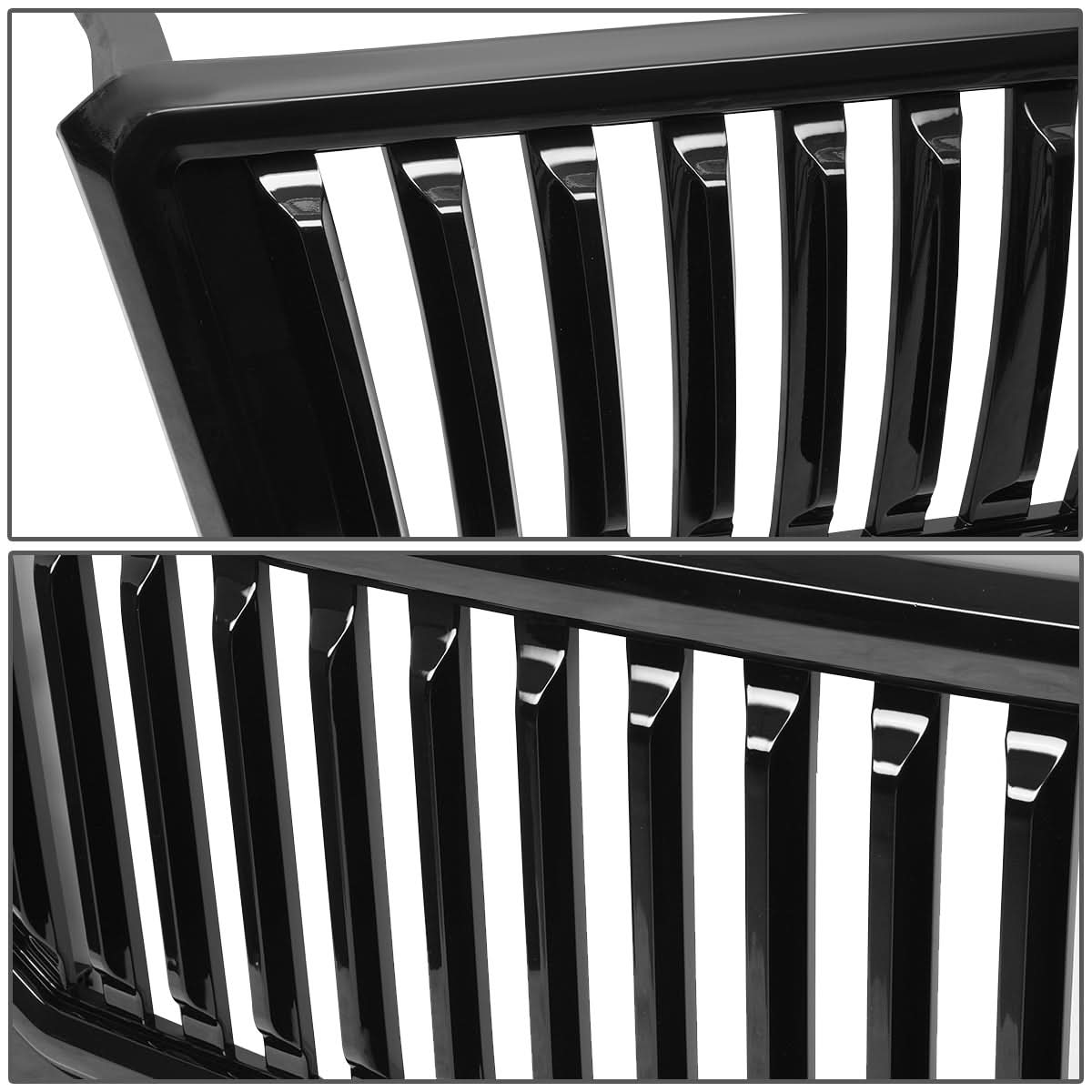 04-08 Ford F-150 Vertical Fence Style Front Grille - Black