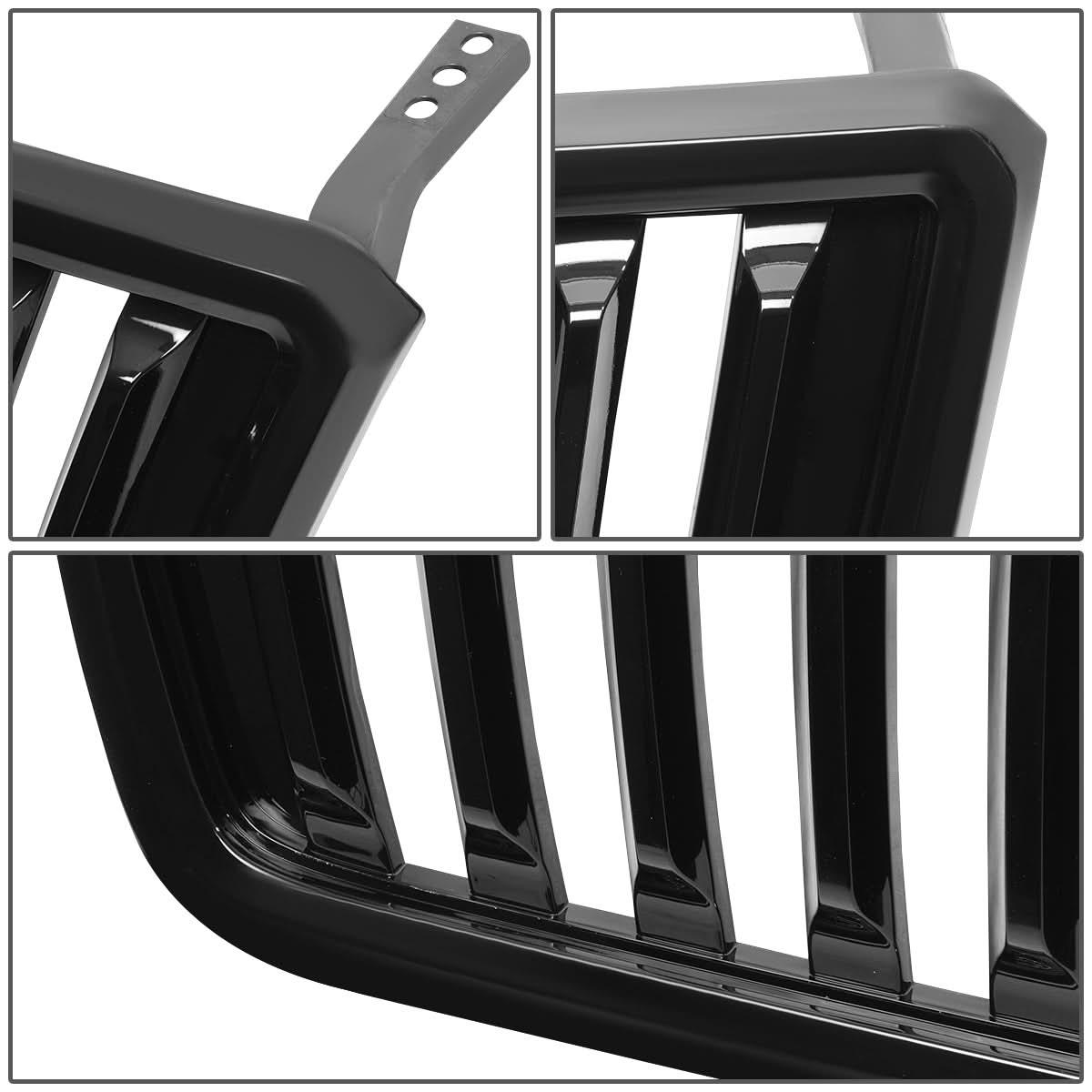 04-08 Ford F-150 Vertical Fence Style Front Grille - Black