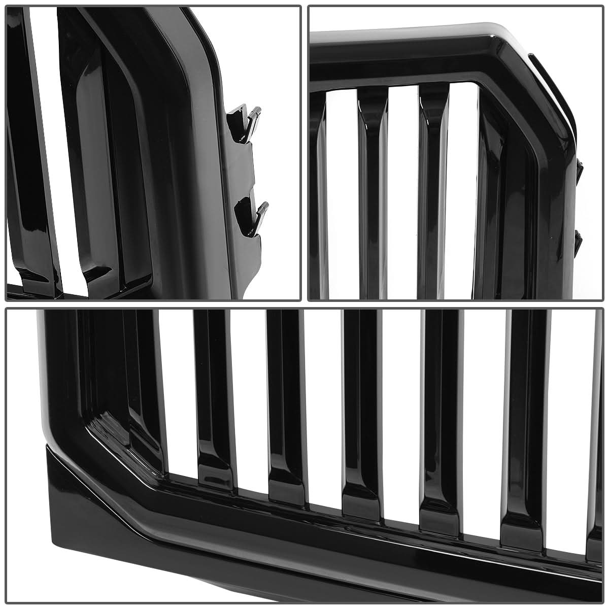 2015-2017 Ford F-150 Vertical Fence Style Front Grille - Black