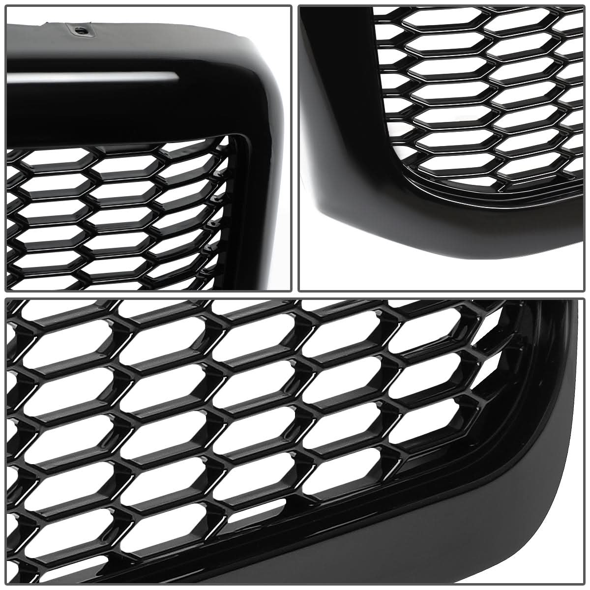 99-04 Ford F-250 F-350 F-450 F-550 Honeycomb Mesh Front Grille - Black