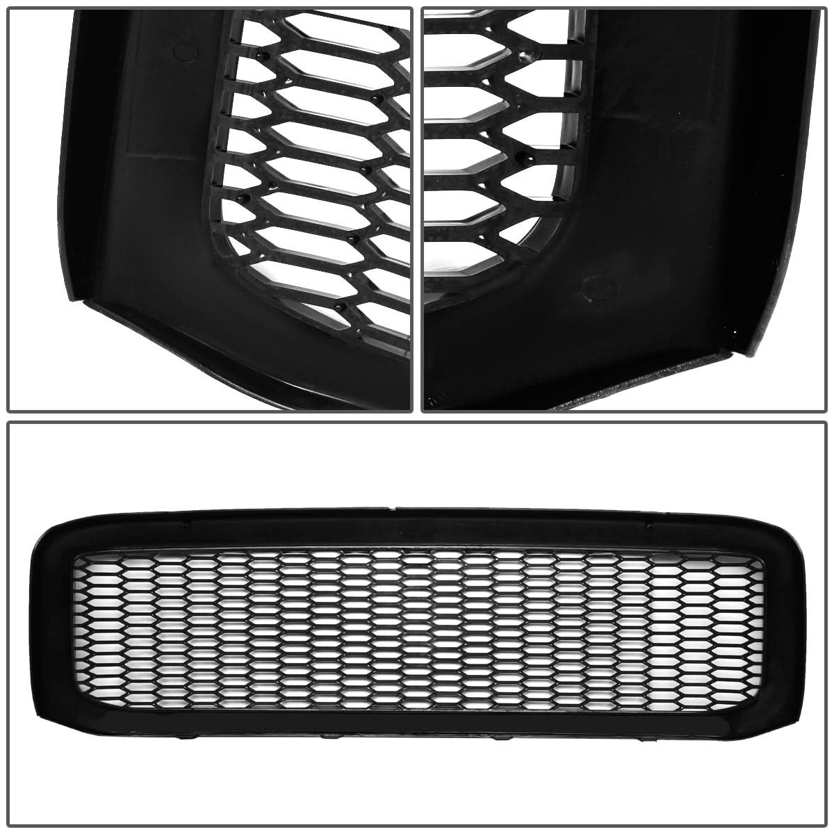 99-04 Ford F-250 F-350 F-450 F-550 Honeycomb Mesh Front Grille - Black