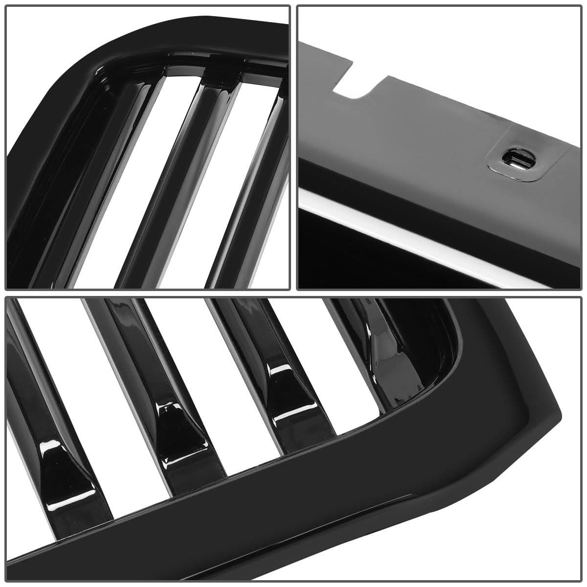 99-04 Ford F-250 F-350 F-450 F-550 Vertical Fence Style Grille - Black