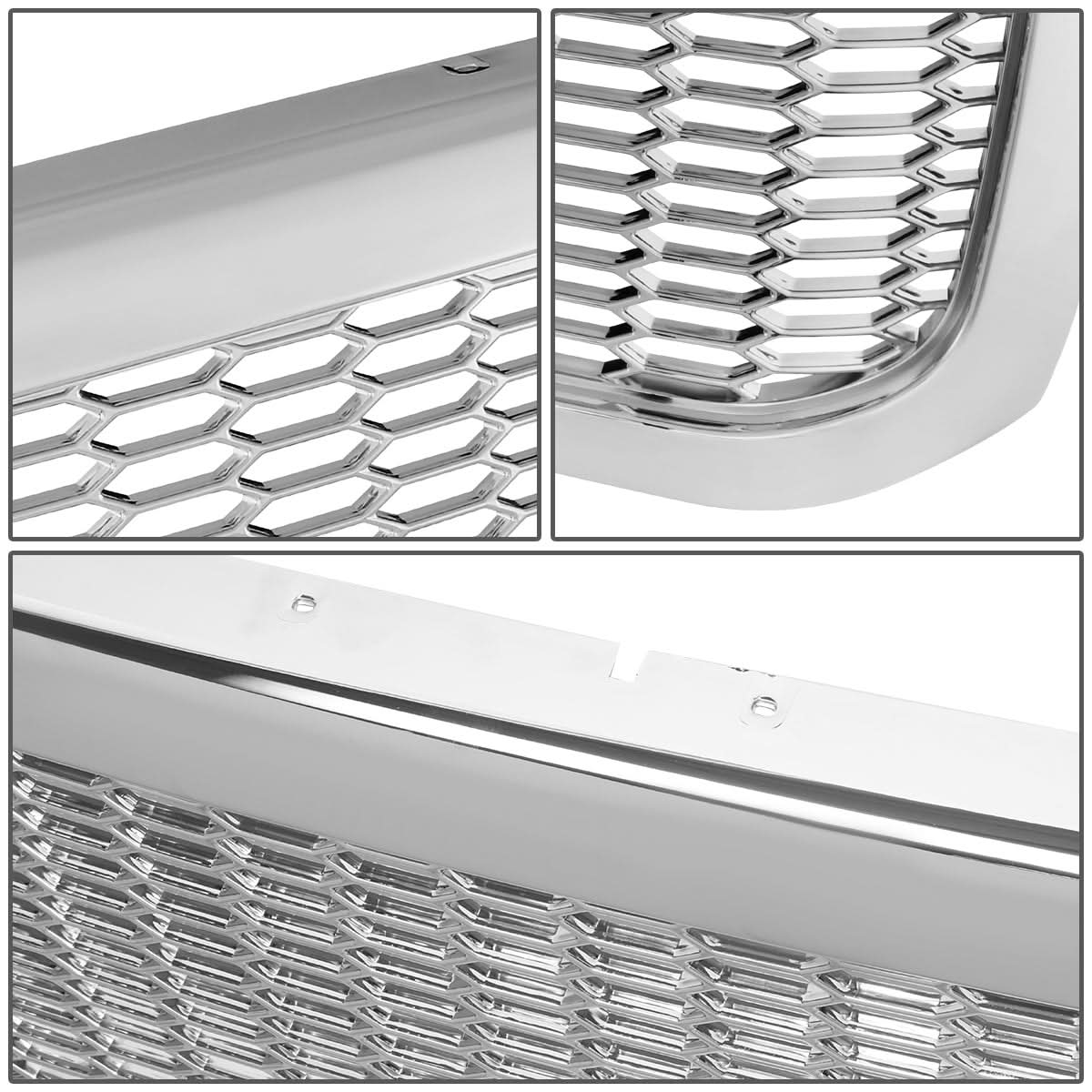 99-04 Ford F-250 F-350 F-450 F-550 Honeycomb Mesh Chrome Grille