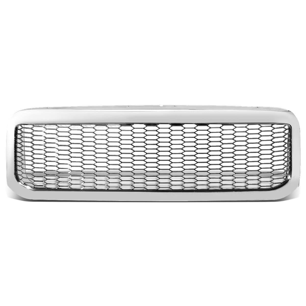 99-04 Ford F-250 F-350 F-450 F-550 Honeycomb Mesh Chrome Grille