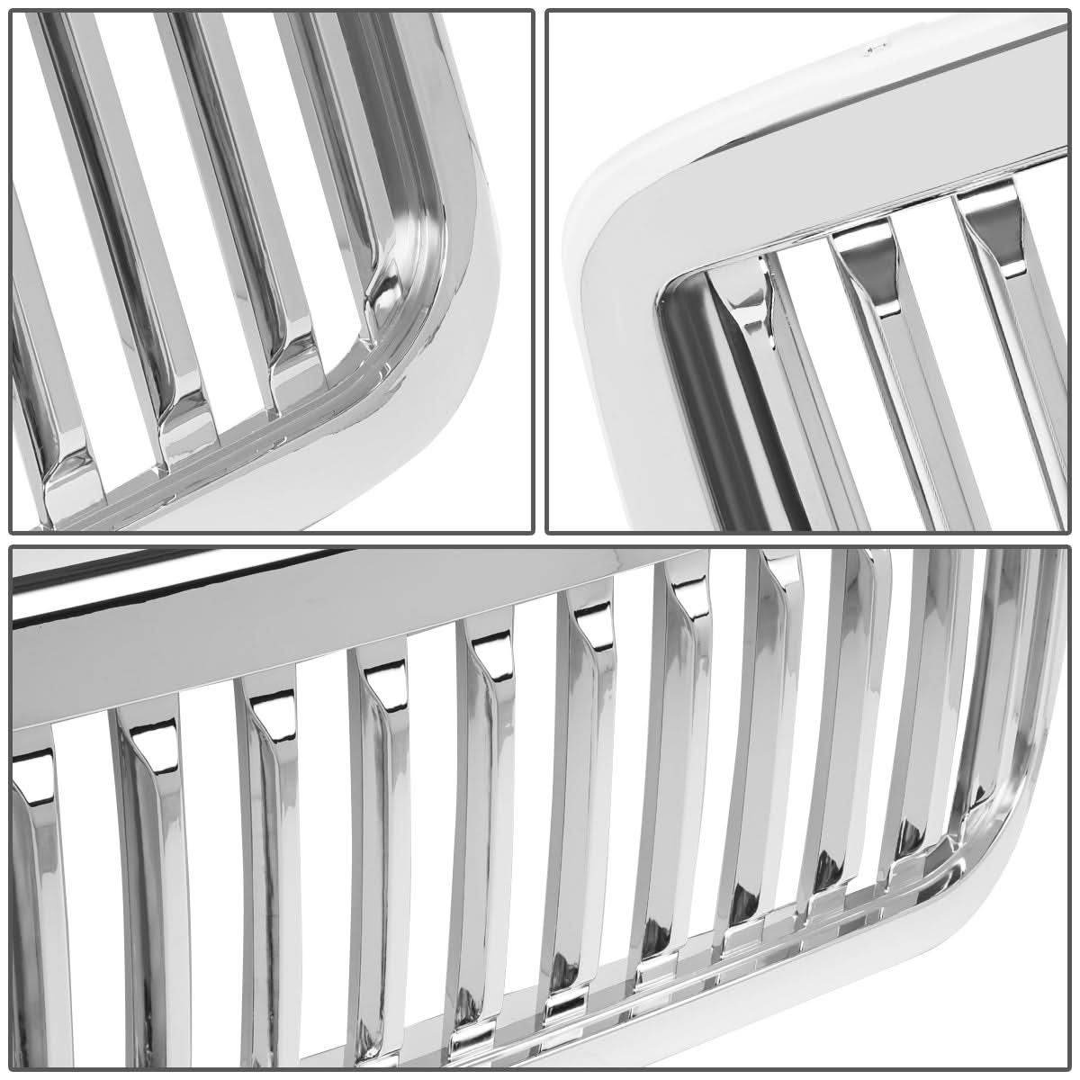 99-04 Ford F-250 F-350 F-450 F-550 Vertical Fence Style Chrome Grille
