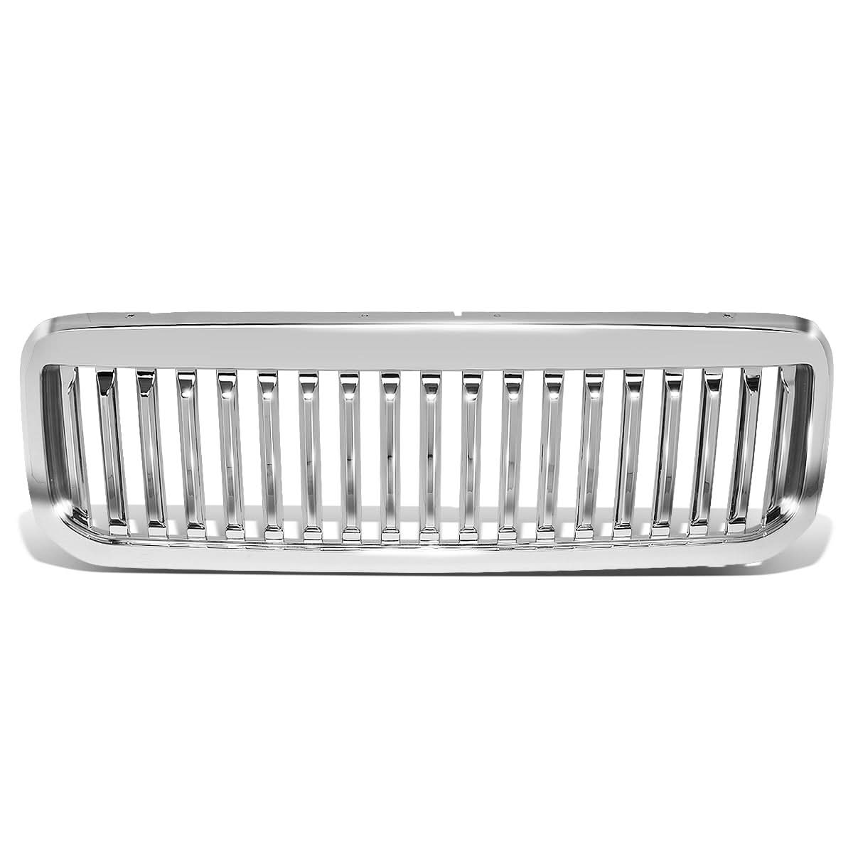 99-04 Ford F-250 F-350 F-450 F-550 Vertical Fence Style Chrome Grille