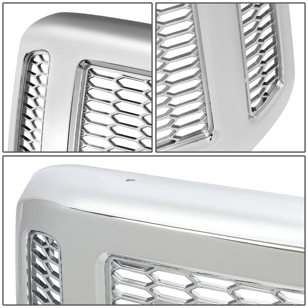 2005-2007 Ford F-250/F-350/F-450/F-550 Honeycomb Mesh Chrome Grille