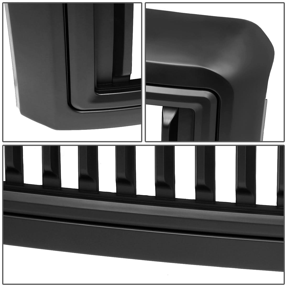 2008-2010 Ford F-250 F-350 F-450 F-550 Vertical Fence Grille Matte Black