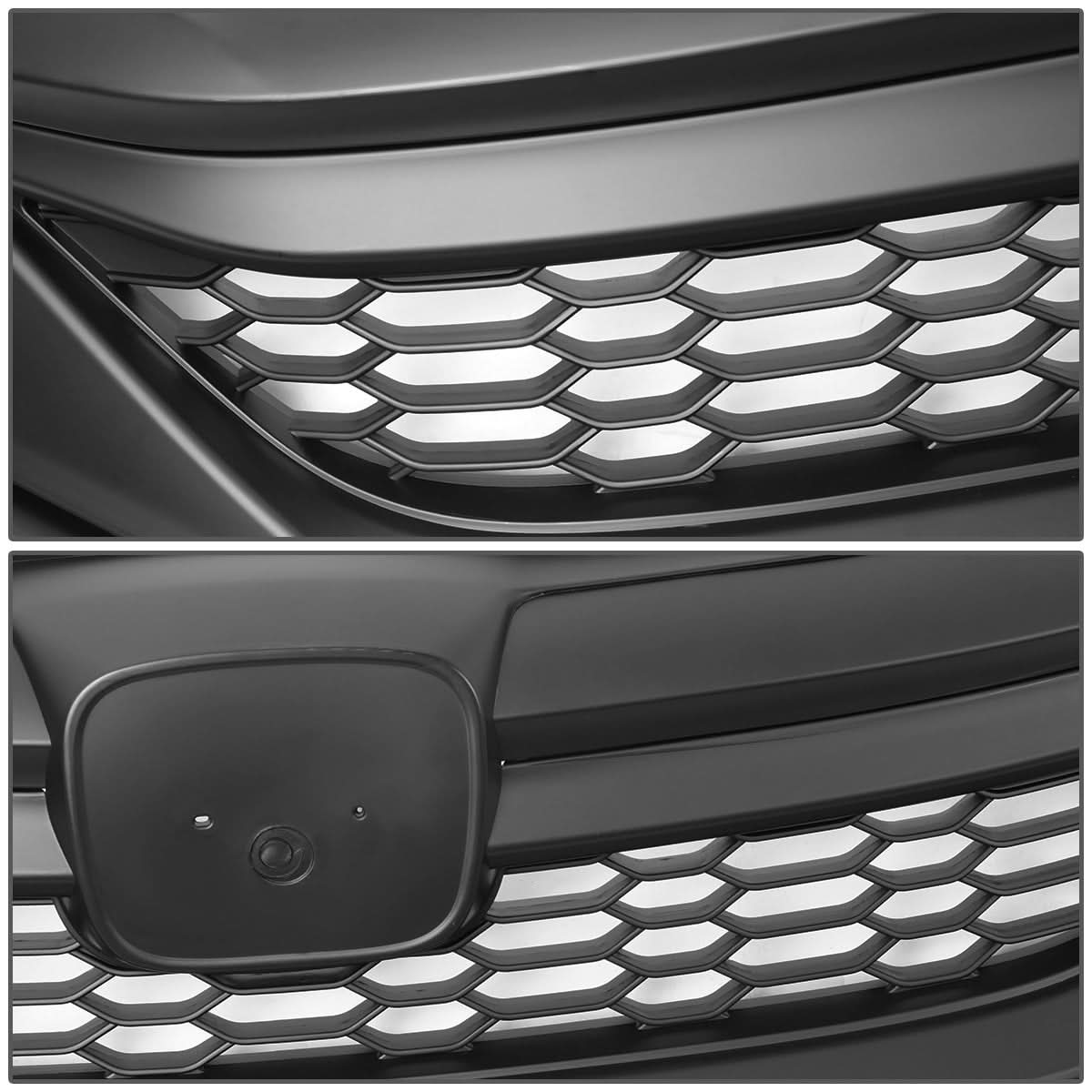 2016-2017 Honda Accord Honeycomb Mesh Grille - Matte Black