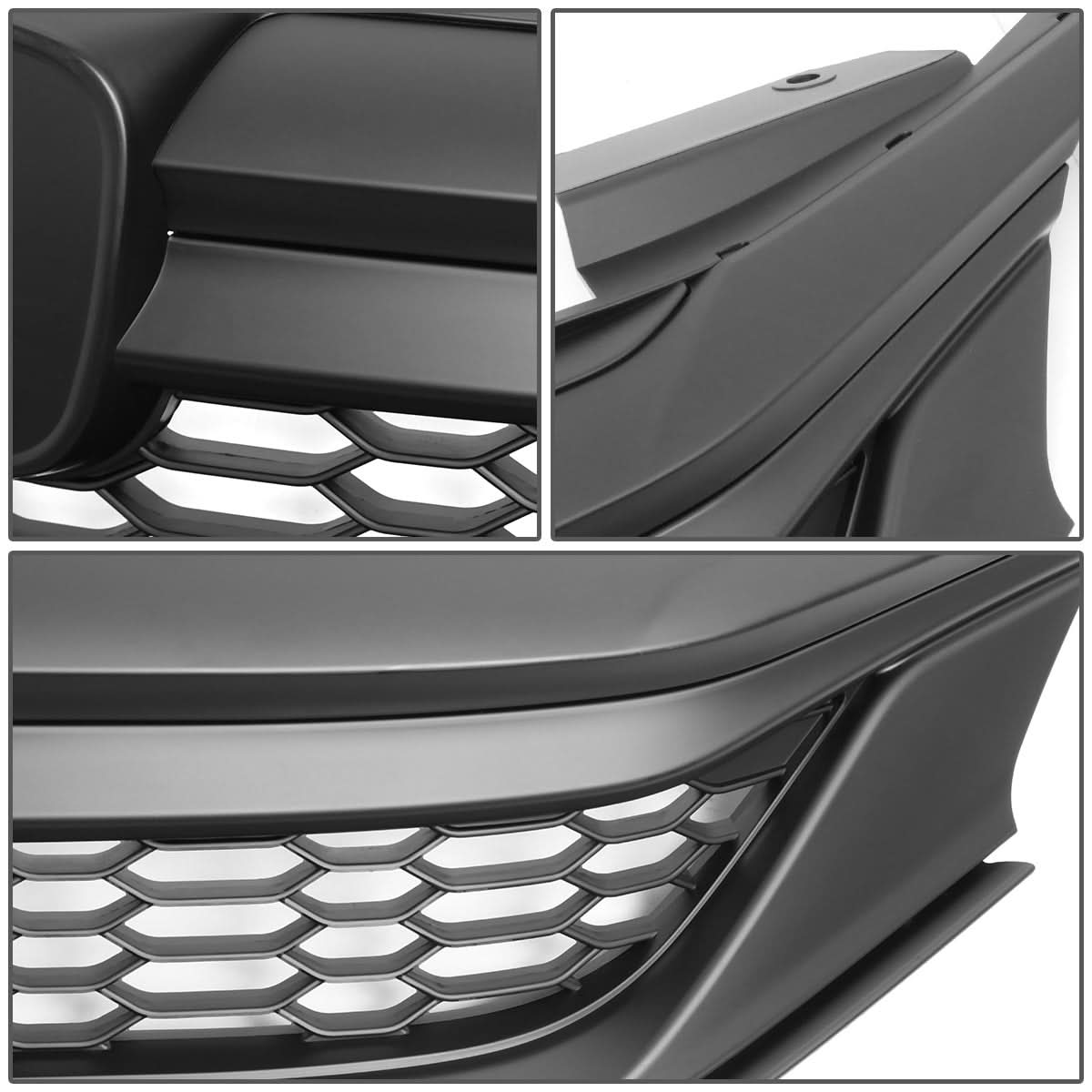 2016-2017 Honda Accord Honeycomb Mesh Grille - Matte Black
