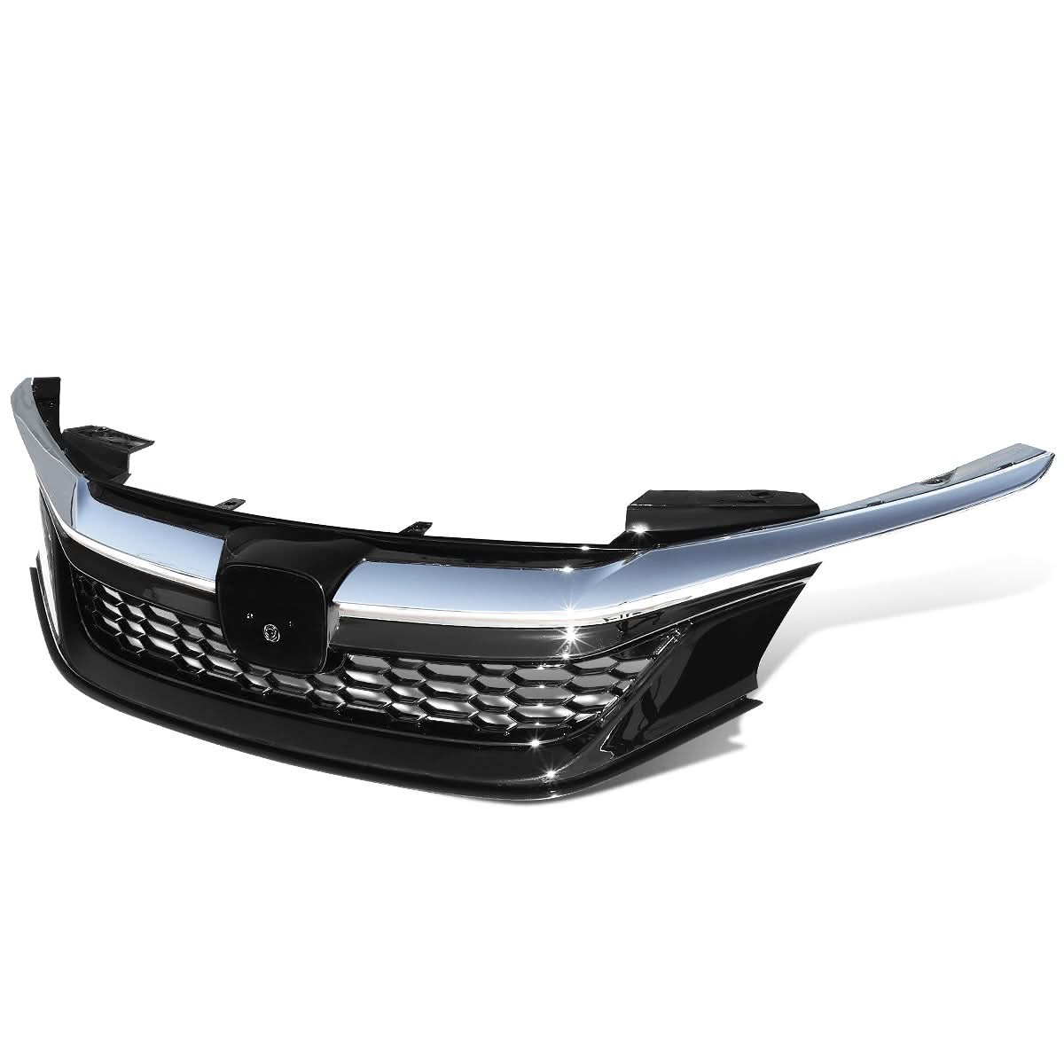 16-17 Honda Accord Honeycomb Style Front Grille Black Chrome
