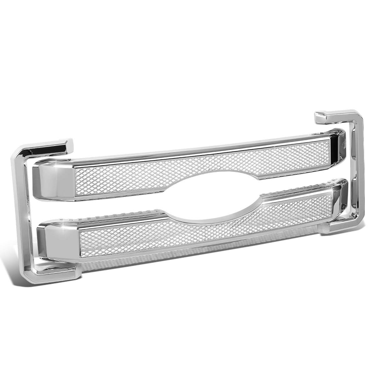 2011-2016 Ford F-250 F-350 Diamond Mesh Grille Overlay - Chrome