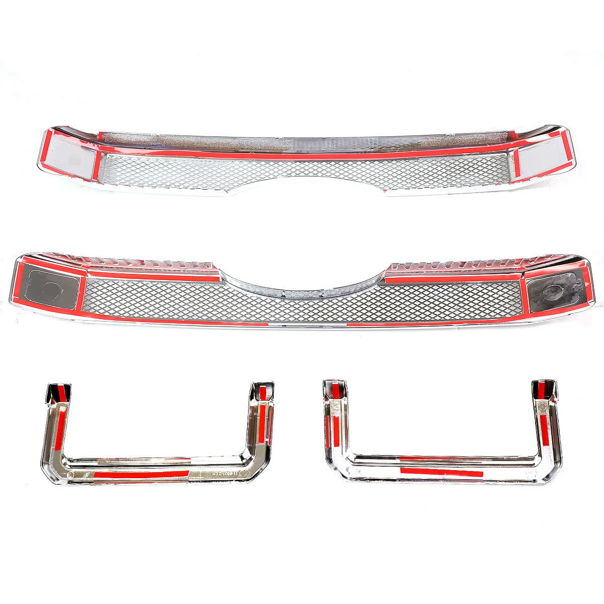 2011-2016 Ford F-250 F-350 Diamond Mesh Grille Overlay - Chrome