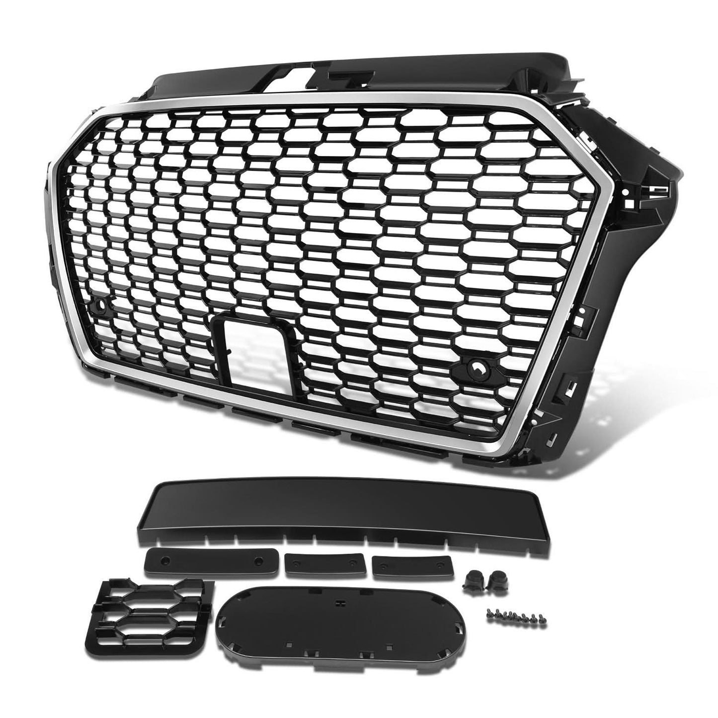 2017-2020 Audi A3 RS4 Style Front Grille w/ Sensor Holes