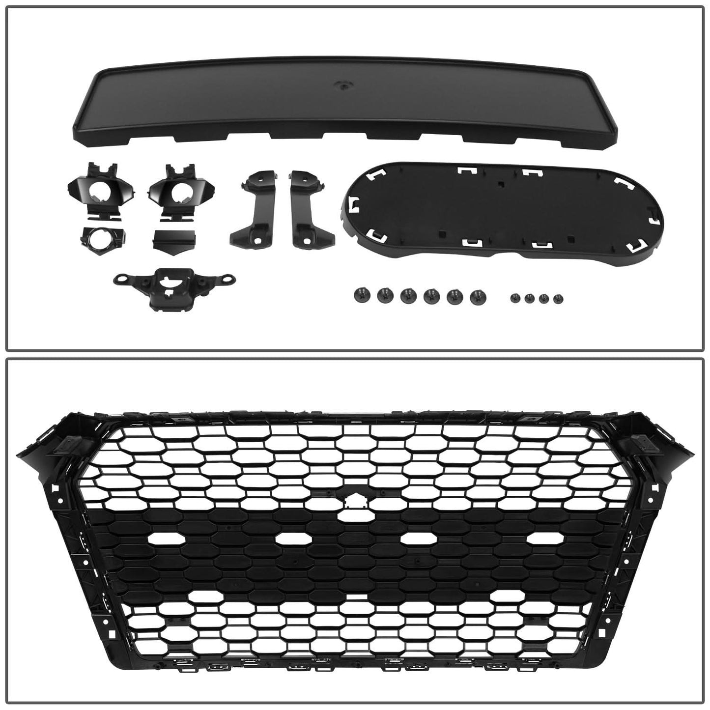 2017-2019 Audi A4/S4 RS4 Style Front Grille w/ Parking Aid