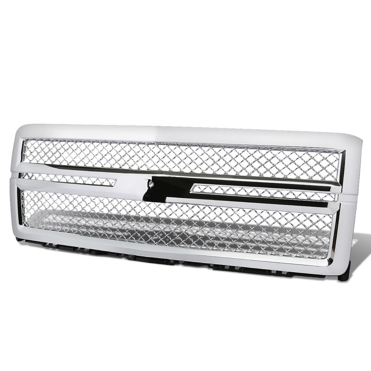 2014-2015 Chevrolet Silverado 1500 Diamond Mesh Style Front Grille - ABS