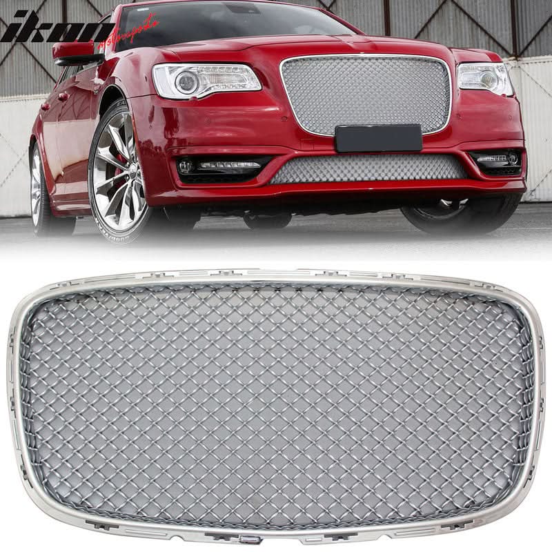 2015-2023 Chrysler 300 300C B Style Chrome Front Mesh Upper Grille