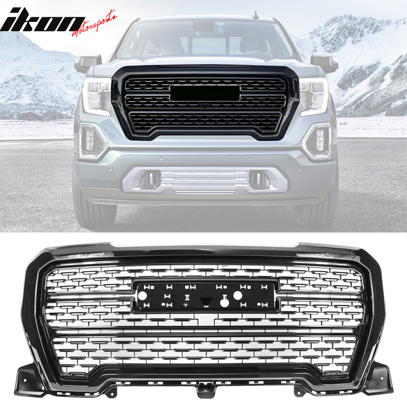 2019-2021 GMC Sierra 1500 Base SLE SLT Elevation Denali Hood Grille