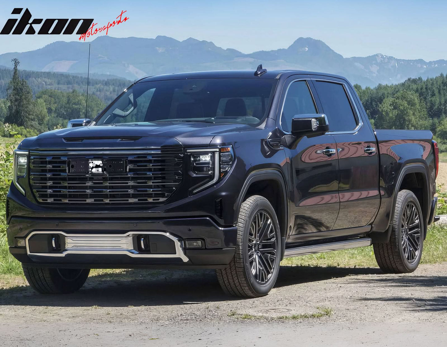 2022-2024 GMC Sierra 1500 Gloss Black Denali Style Front Hood Grille