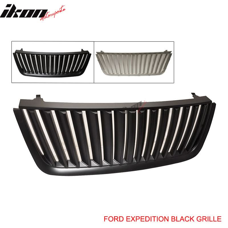 2003-2006Â Ford Expedition Front Upper Vertical Grille Unpainted ABS