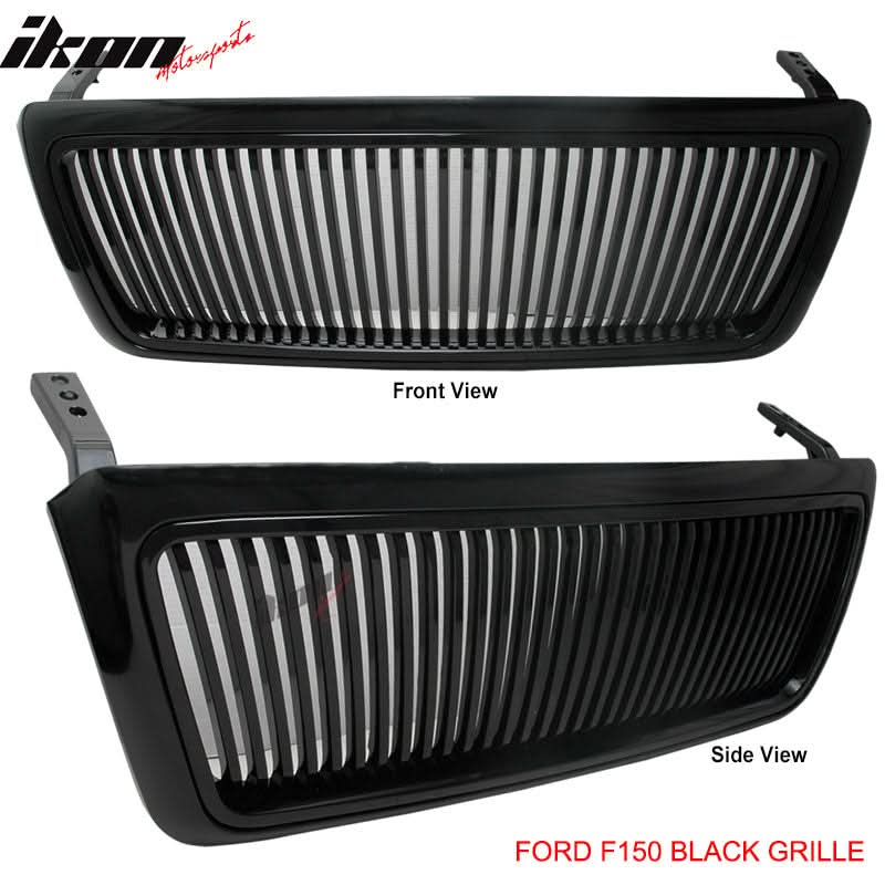 2004-2008 F150 F-150 Truck Front Vertical Grille Hood Unpainted ABS