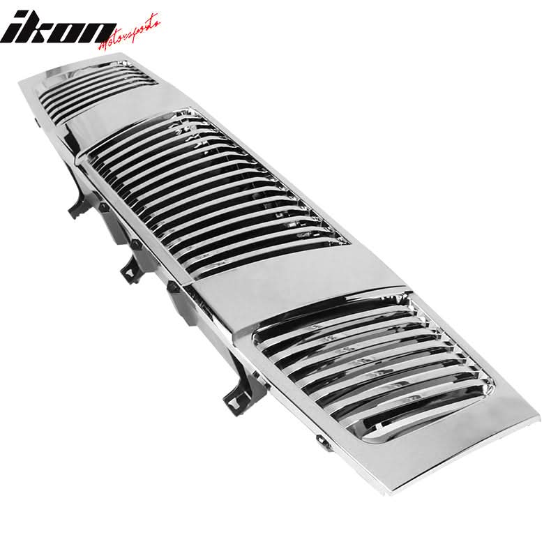 Fits 04-07 Nissan Titan Armada Chrome Vertical Hood Grille