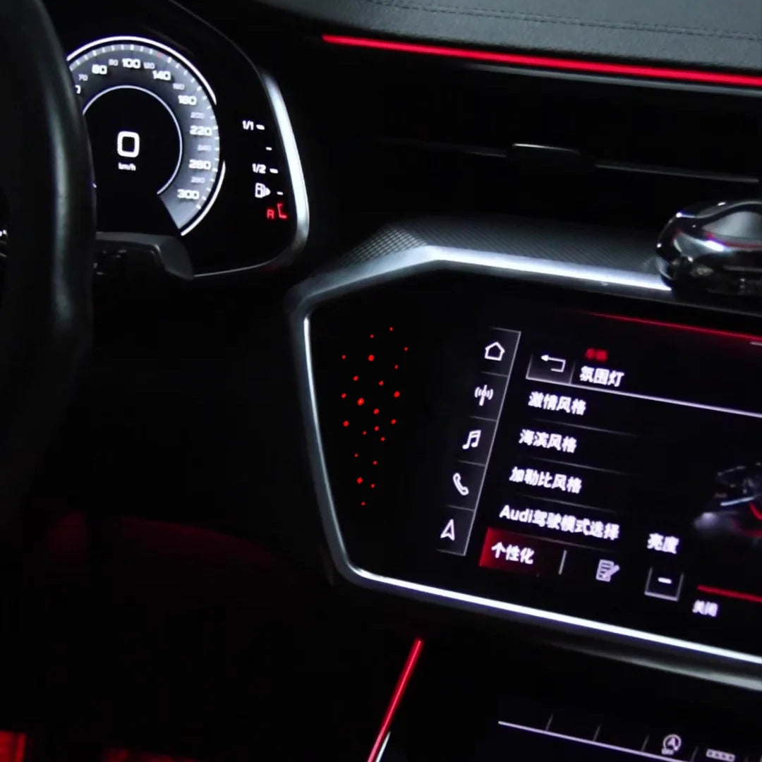 Audi A7 / S7 / RS7 / A6 C8 Interior 64-Color LED Ambient Light Kit 2019 - 2025