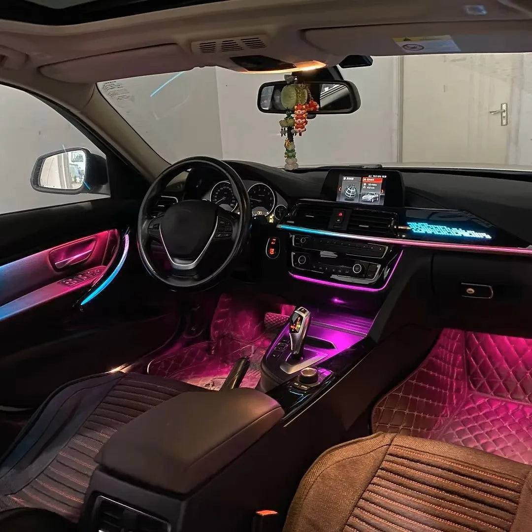 BMW 3 Series F30 / F31 / F34 / F35 / 3GT & 4 Series F36 Gran Coupe Interior 64-Color LED Ambient Light Kit 2013 - 2019