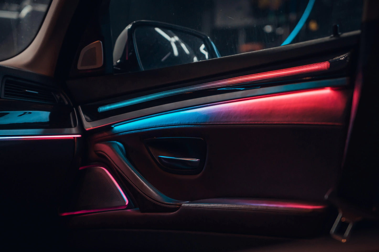BMW 5 Series F10 / F11 / F18 Interior 64-Color Dynamic LED Ambient Light Kit with Music Sync 2010 - 2018