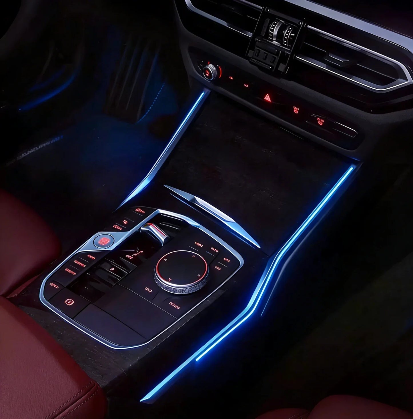 BMW 3 Series G20 / G80 & 4 Series G22 / G82 Center Console Saddle LED Ambient Light Kit 2020 - 2023 (11-Color)